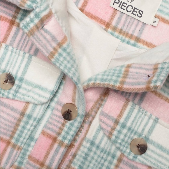 Pieces Hina Check Jacket - Picture 4 of 5
